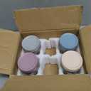 NETANY 6-pack 16 oz Overnight Oats Containers with Lids, Glass jars with Airtight Lids, Wide mouth Mason Salad jars, Glass Food Storage Containers for Snacks Yogurt Spice Sugar