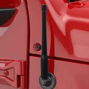 Short Antenna Trim for Jeep Wrangler JK JL JLU JT Rubicon Sahara Sport 2007-2025 Antenna Base Replacement Accessories 5.9 inch 1-Pack