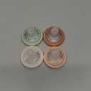 Tommee Tippee Breast-Like Pacifier, 0-6 Months, Symmetrical Design, Natural Breast-Like Baglet, BPA-Free Binkies, Rose/Green/Cream, Pack of 4