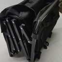 Collapsible Foldable Wagon, Beach Cart Large Capacity, Heavy Duty Folding, Collapsible Wagon for Sports, Shopping, Camping (Black) (greater)