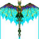 Mint's Colorful Life Dragon Kite for Kids & Adults, Easy to Fly Best Beach Kites for Beginners, 300ft Kite String Included