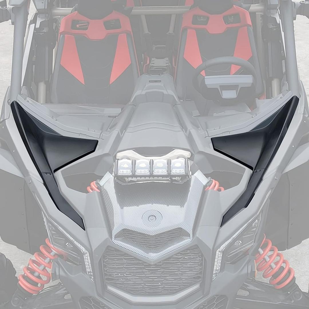 SAUTVS Front Fenders for Can-Am Maverick X3 MAX, Black Front Fenders Kit for Can Am Maverick X3 / X3 MAX 2017-2026 All Models Accessories (2PCS, #705012456, 705012457)