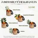 Lounsweer 10 Pcs Funny Pastor Appreciation Gifts, 3.5 oz Scented Candle for Men Women Man of God Father Godfather Birthday Retirement Ordination Christian Gift for Pastors, Preacher's Wife (Brown)