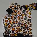 Dog Striped Recovery Suit, Puppy After Surgery Onesie for Female Male Dogs, Dogs Cats Long Sleeve Pajamas Bodysuit, Surgery Abdominal Wound Bandages Clothes, Dog Pant for Shedding Skin Disease (Small, Leopard)