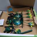 Solar Lights Outdoor Waterproof, Frog Swing Garden Decor, Frog Decorative Stake with Welcome Sign Landscape Patio Yard Gifts for Women Mom (48 inch)