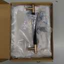 khtumeware 10 Pack 6 Inch(152mm) Aluminum Handles Knurled Black and Champagne Bronze Cabinet Pulls Drawer Pulls Kitchen Hardware Kitchen Handles for Cabinets Cupboard Handles