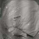 MooMee Bedding Duvet Cover Set 100% Washed Cotton Linen Like Textured Breathable Durable Soft Comfy (Solid Bright White, King 104"x90")