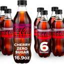 Cherry Coke Zero Sugar, Cherry Flavored Coca-Cola Diet Soda Soft Drink, 16.9 fl oz, 12 Pack, Best By: 09/01/25