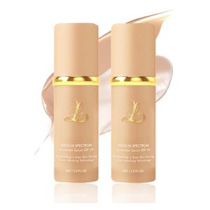 Foundation 4 In 1 - Color Changing Foundation, Medium Spectrum with SPF 50, Hypoallergenic Hydrating Liquid Concealer, Long-lasting & Waterproof Natural Finish - 1.06 Fl Oz - 2 Pack (2-Pcs Neutral)
