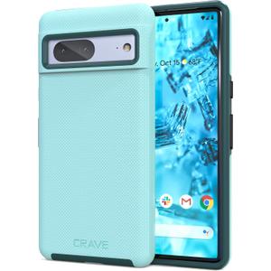 Crave Dual Guard for Google Pixel 7 Case, Shockproof Protection Dual Layer Case for Google Pixel 7 - Aqua