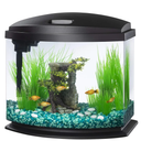 Aqueon LED MiniBow Small Aquarium Fish Tank Kit with SmartClean Technology, Black, 5 Gallon Missing Part