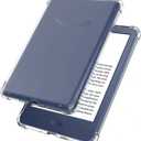 4 x Clear Case Compatible for 6" Kindle 11th Generation 2022 & Kindle 2024 12th Generation 6 inch,Thin Slim Soft Flexible Silicone TPU Rubber Cover for Kindle 11th/12th Gen 2022/2024 (Transparent)