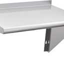 Profeeshaw NSF Stainless Steel Shelf 18 x 24, 300 lb Commercial Shelves Wall Mounted Metal Shelving with Backsplash and 2 Brackets for Restaurant, Bar, Utility Room, Kitchen and Garage