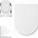 D-Shaped Toilet Seat – Soft-Close, Easy to Install, Easy to Clean
