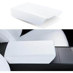 Uxcer Center Console Armrest Cover for Tesla Model Y 2025/2026 Juniper & Model 3 2024/2025 Highland, Anti-Scratch TPE Center Console Protector for Tesla Model 3/Y Interior Accessories, White