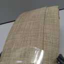 Dark Flax Heavy Burlap Room Darkening Curtains 96 Inches Long for Bedroom, Rustic Boho Pinch Pleated Blackout Linen Drapes 40x96 Inch Length 2 Panels Set Slide Door Curtain Decor with Adjustable Hooks