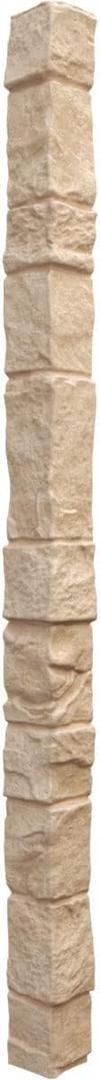 Universal Outside Corner for EverStone Faux Stone Siding Panels, 3"W x 3"D x 48"H, Ocean Floor Color