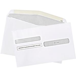 50 W2 Tax Envelopes, For 4Up Style W2 Tax Forms 50 pack Gum Seal Security Double Window W2 Envelopes
