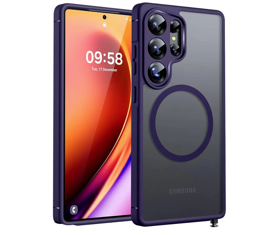 TOCOL Magnetic for Samsung Galaxy S25 Ultra Case, Upgraded Full Camera Protection, Compatible with Magsafe, Drop Protection Back Cover for Samsung Galaxy S25 Ultra 6.9-Inch (Midnight Purple)