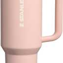 STANLEY Quencher ProTour Flip Straw Tumbler with Leakproof Lid | Built-In Straw & Handle | Cupholder Compatible for Travel | Insulated Stainless Steel Cup | BPA-Free (40 Ounces, Oasis Peach Whip Gloss)