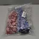 Pre Tied Chemo Head Scarf 3 Packed Beanie Skull Cover Cap for Women (Set6-Long Style) (Blue)