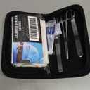 Sterile Sutures Thread with Needle Plus Tools - First Aid Field Emergency, Trauma Practice Suture Kit; Taxidermy; Medical, Nursing and Vet Students (16 Mixed 0, 2/0, 3/0, 4/0 with 12 Instruments) 28PK