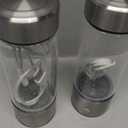 Hydrogen Water Bottle Generator 2 Pack 2025 w SPE/PEM Tech Water Ionizer, Portable Hydrogenated Water Machine Improve Water in 3 Minutes Hydrogen Rich (Silver)