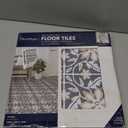 FloorPops Lillium Blue Peel and Stick Floor Tiles, FP6302, Large