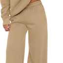 PRETTYGARDEN Womens Sweatsuits 2 Piece Set 2026 Casual Winter Long Sleeve Hoodie Loose Wide Leg Sweatpants Fall Tracksuit, XXL 