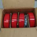 6" x 2" Replacement Caster Wheels, Polyurethane on Polyolefin core Wheel-1/2" Bore, Heavy Duty Wheel Replacement for Industrial Plate Caster4 Pack