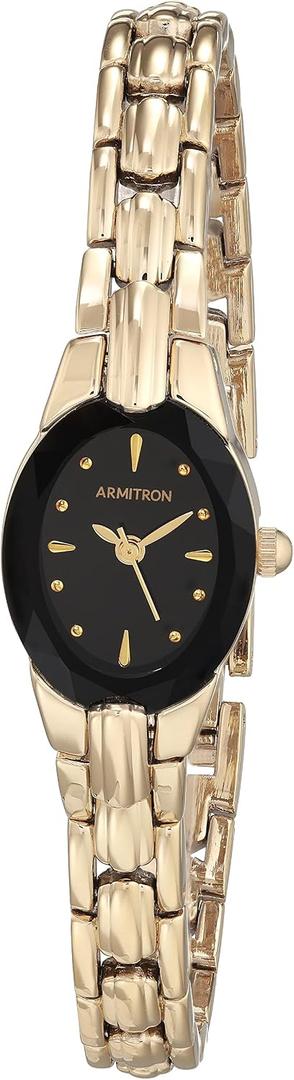 Armitron Women's Oval Faceted Crystal Bracelet Watch