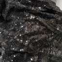 SquarePie Sequin Tablecloth 90 x 156 Inch Black Sparkly Table Linen for Wedding Halloween Party