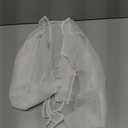 OYOANGLE Women's Sheer Long Sleeve Tie Front Cardigan Lightweight V Neck See Through Mesh Crop Tops (Medium, White)