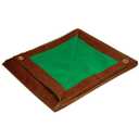 Foremost Dry Top 10 ft. W X 12 ft. L Medium Duty Polyethylene Reversible Tarp Brown/Green