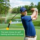 HVY Golf Swing Trainer,Golf Swing Training Aid for Improve Strength Tempo Balance and Flexibility,Golf Warm-Up Stick for Indoor&Outdoor Practice Chipping Hitting Golf Training Aid, 40"