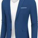 COOFANDY Men's Casual Blazer Slim Fit Sport Coat Suit Jacket Lightweight Two Button Blazer Jacket XXL