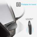 FENIFOX Wireless Bluetooth Mouse, Ultra-Thin Flat and Slim Silent USB-C Rechargeable Travel Mini Portable Mouse for Mac iPad Laptop MacBook Tablet Chromebook - Black