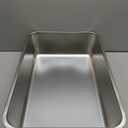 Kichwit Extra Large Stainless Steel Open Cat Litter Box