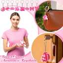 72/144 Pcs Football Breast Cancer Awareness Bracelets Gift Set Includes Pens Silicone Bracelets and Keychains for Football Accessories Pink Ribbon for Women Men Team Events Fundraisers Gifts