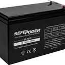 SEFEPODER 12V 7Ah Rechargeable Sealed Lead Acid Battery (F1 Terminals)