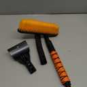 33" Extendable Snow Brush and Ice Scraper for Car Windshield, 2-in-1 Car Snow Brush & Ice Scraper with 360 Pivoting Brush Head and Comfortable Foam Grip for SUV Trucks Sedans,Orange