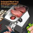 Commercial Meat Grinder Heavy Duty, 1100W Electric Stainless Steel Meat Grinding Machine with 6/8mm Grinding Plates & Stuffing Tubes, Sausage Maker Meat Mincer 110V 350LBS/H