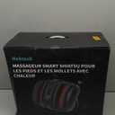 Nekteck Foot Shiatsu Massager for Circulation and Pain Relief, Smart Electric Massage Machine with Heat, Deep Kneading, Vibration, Compression for Feet, Calf, Arm Muscle Relax Black (APP Control)