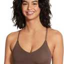 True & Co Women's Lace Racerback Adjustable Strap Bralette (Medium)
