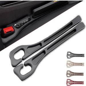 car seat gap filler, No Drop Seat Guard, Seat Gap Fillers for All Cars, Prevents Items from Falling, Easy to iInstall (Black)
