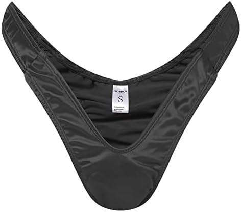 QOYDOY Thong Smooth Silky Hidden Gaff Shaping Brief XL