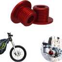 Front Fork Axle Nut for Surron,M16x1.5 Front Wheel Axle Nuts Screws for Dirt Bike Sur Ron Light Bee S/Light Bee X/Talaria Sting L1E/X160/X260- Red