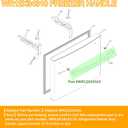 WR12X34310 Stainless Steel Freezer Door Handle - Replacement for GE Refrigerators, Compatible with GWE19JMLKFES/GNE25JSKLFSS/GFE24JSKNFSS & More, Replaces 4960021 AP6994366 PS16220203 EAP16220203