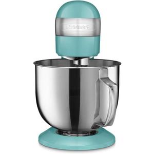 Cuisinart Stand Mixer, 12 Speed, 5.5 Quart Stainless Steel Bowl, Chef’s Whisk, Mixing Paddle, Dough Hook, Splash Guard w/ Pour Spout, Periwinkle Blue, SM-50TQNAS