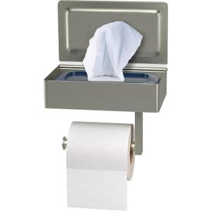 Self-Adhesive Toilet Paper Holder Wall Mount with Shelf & Wipes Storage  Brushed Nickel Stainless Steel Modern Toilet Tissue Holder for Bathroom, Kitchen  Adhesive and Screw Installation